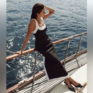 DISSH Black and White Maxi Dress